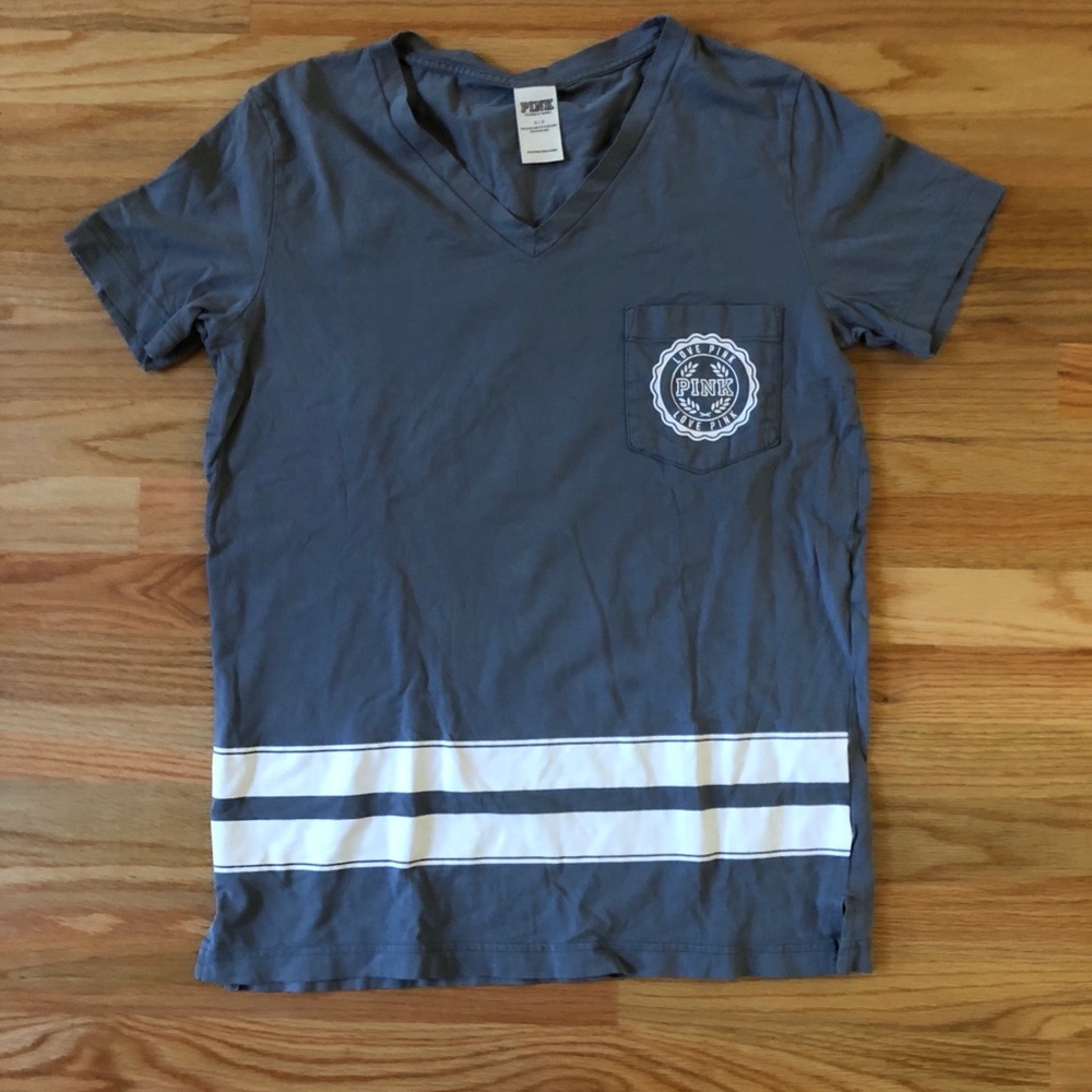 Victoria’s Secret PINK Basic Gray T-Shirt